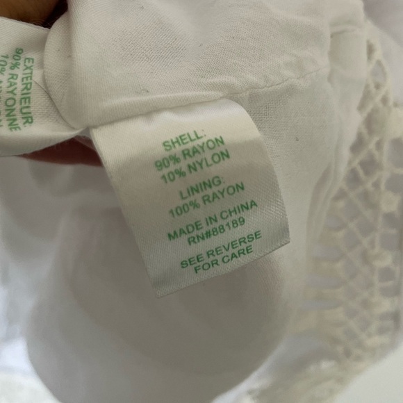 Lilly Pulitzer White Adira Off-the-Shoulder Mini Dress Coastal Resort Wear Sz M - Picture 8 of 11